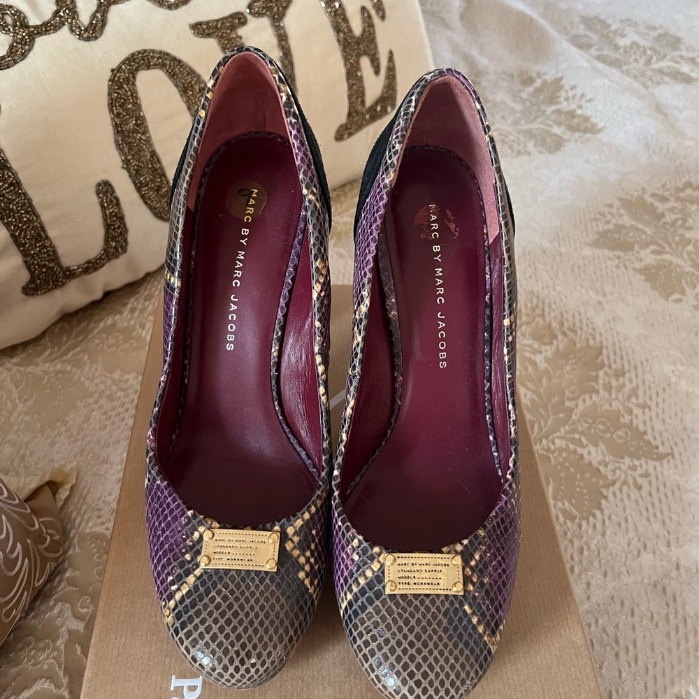 Marc by Marc Jacobs snakeskin and suede